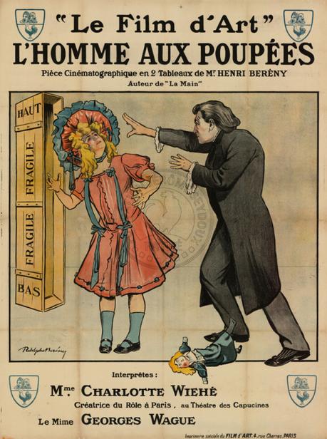 4 Le Mannequin du Peintre L'Homme aux poupees affiche de film 1909 par Rodolphe Bereny