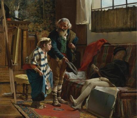 4 Le Mannequin du Peintre Luigi Bechi (Italian, 1830-1919) The Artist's Studio