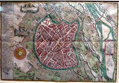 Monachium 1613: la plus ancienne carte de Munich par Tobias Volckmer