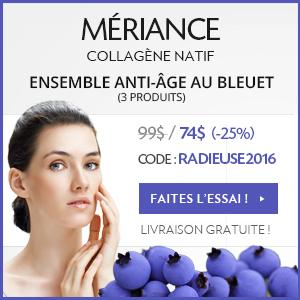 Mériance: Du collagène et des bleuets Mériance: Du collagène et des bleuets