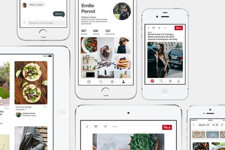 Nouveau look pour l'App Pinterest sur iPhone