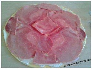 Palmier au jambon et St Moret Palmier au jambon et St Moret