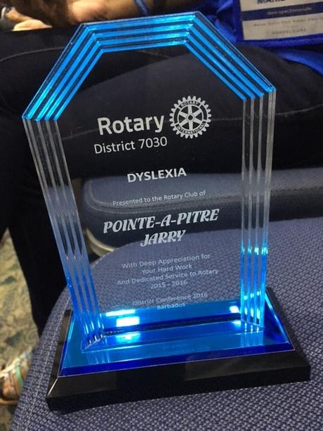 Thank you Mister Governor ! Distinction du Rotary Club de Pointe-à-Pitre-Jarry - Bravo !