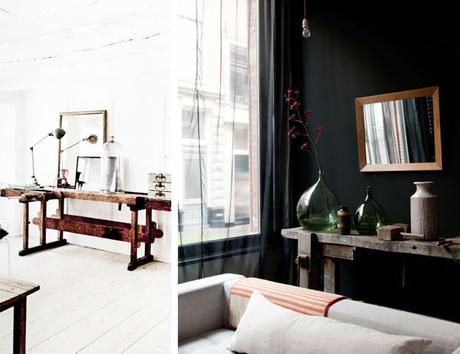 La folie de l'établi etabli bois vintage - blog déco