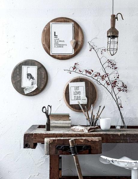 La folie de l'établi etabli bois vintage - blog déco