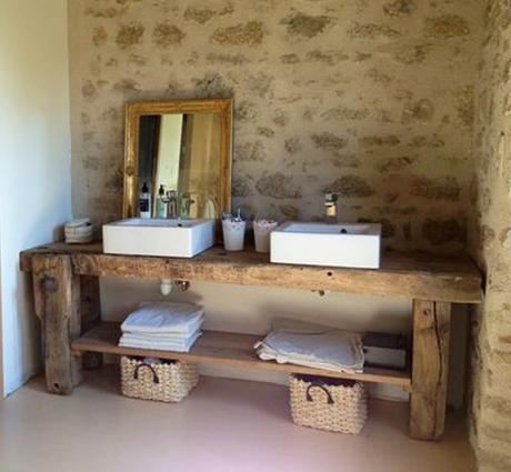 La folie de l'établi etabli bois vintage - blog déco