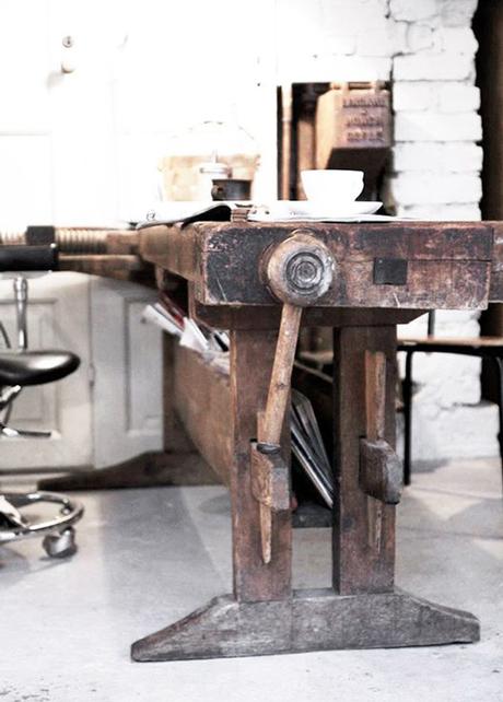 La folie de l'établi etabli bois ilot cuisine - blog déco