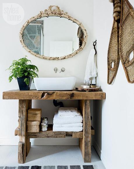 La folie de l'établi etabli bois vintage - blog déco