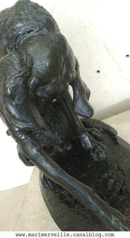 Chien bléssé - Emmanuel Fremiet - musée d'orsay - marimerveille