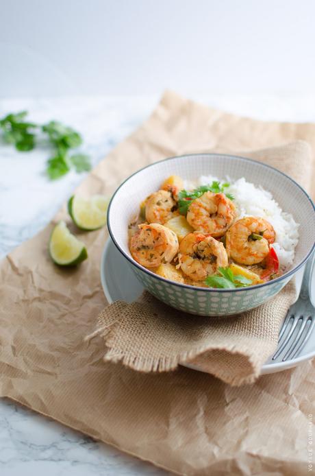 Donnez votre avis sur le blog ! (Petit sondage) Crevettes aux épices douces, ananas et lait de coco
