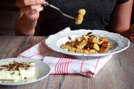 Gnocchis d'épeautre et ail des ours fromage frais mariné