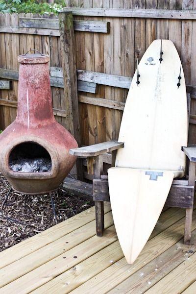 10 idées originales pour recycler sa planche de surf usagée !