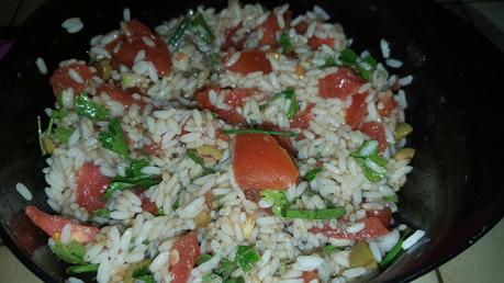 1 part(s) Salade de blé aux tomates et aux olives 1 part(s) Salade de blé aux tomates et aux olives