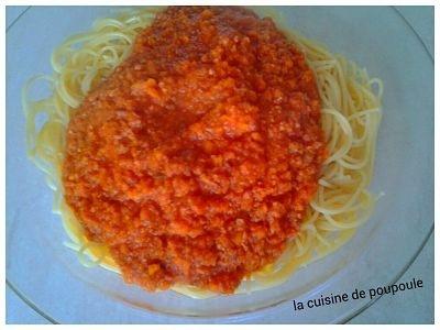 Spaghetti bolognaise au jambon au thermomix ou sans Spaghetti bolognaise au jambon au thermomix ou sans