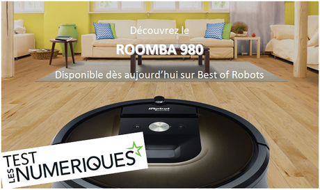 Test du ROOMBA 980 par Les Numériques !