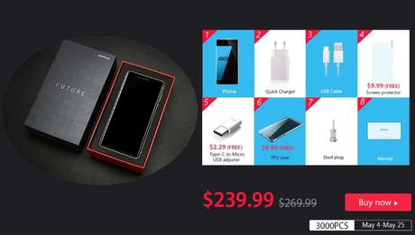 Ulefone Future en vente flash exceptionnelle à $199,99