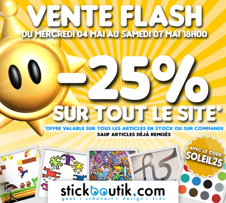 Vente Flash: -25% sur tous nos Stickers muraux géants - Stickboutik.com