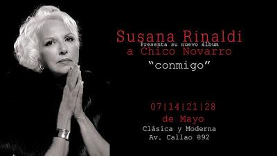 Susana Rinaldi et Chico Novarro à Clásica y Moderna [à l'affiche]