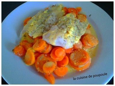 Filet de cabillaud aux carottes et sauces au curry au thermomix ou sans Filet de cabillaud aux carottes et sauces au curry au thermomix ou sans