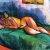 1913, Géza Bornemisza : Femal nude lying down