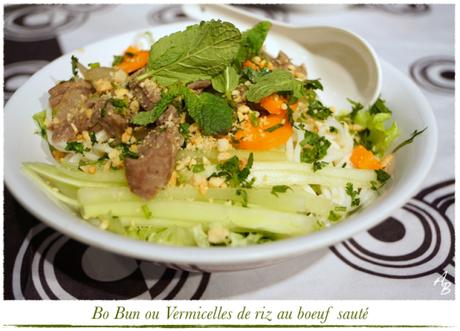 Bo Bun (Vermicelles de riz au boeuf sauté) 1