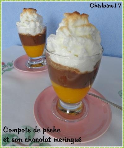 Compote de fruit et son chocolat meringué Compote de fruit et son chocolat meringué