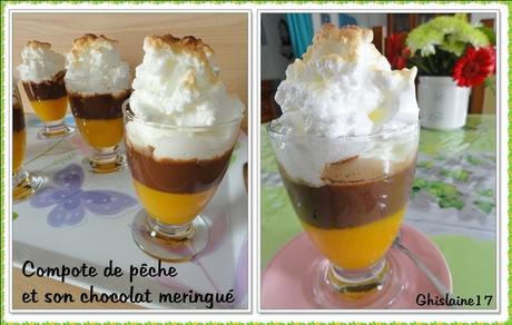 Compote de fruit et son chocolat meringué Compote de fruit et son chocolat meringué