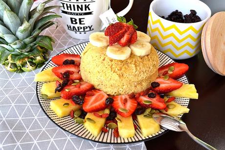 Un petit dej' parfait avec mon Bowlcake fruité et protéiné (et ses variantes ! ) Un petit dej' parfait avec mon Bowlcake fruité et protéiné (et ses variantes ! )