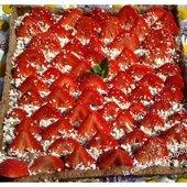 Les fraises Tarte aux fraises aux 3 chocolats aux thermomix ou sans - La cuisine de poupoule