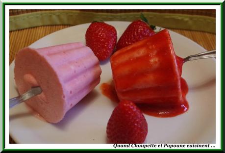 MOUSSES GLACEES AUX FRAISES mousse glacée aux fraises-3433