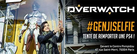 Overwatch : Un Genji géant et une infographie de la beta publique ! Overwatch Genji géant Paris adresse concours 2