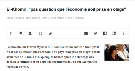 Blocages #raffineries : qui prend en otage qui ? #JeSoutiensLaGreve Capture