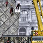 ART : JR recouvre la pyramide du Louvre