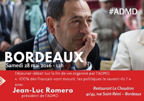 Déjeuner-débat de l'ADMD à Bordeaux