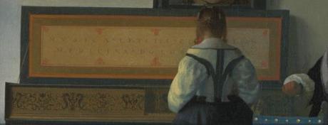 Vermeer la lecon de musique detail