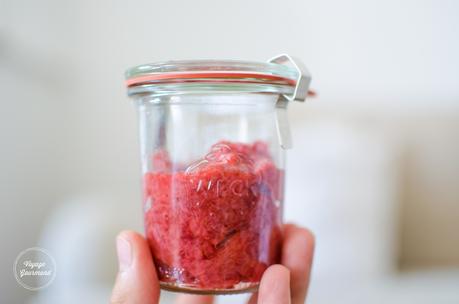 Un cheesecake aux fraises pour la fête des mamans ! (IG très bas) Purée de fraises