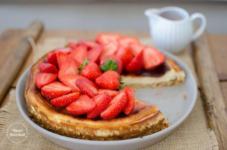 Un cheesecake aux fraises pour la fête des mamans ! (IG très bas) Cheesecake aux fraises - IG très bas