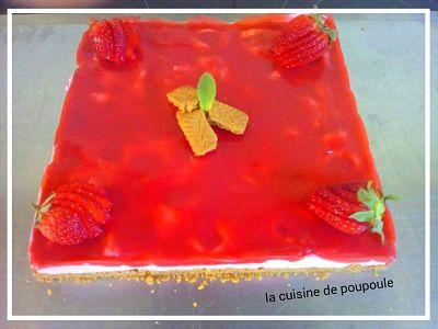 Bavarois fraise spéculoos au thermomix ou sans Bavarois fraise spéculoos au thermomix ou sans
