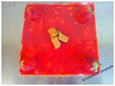 Bavarois fraise spéculoos au thermomix ou sans Bavarois fraise spéculoos au thermomix ou sans