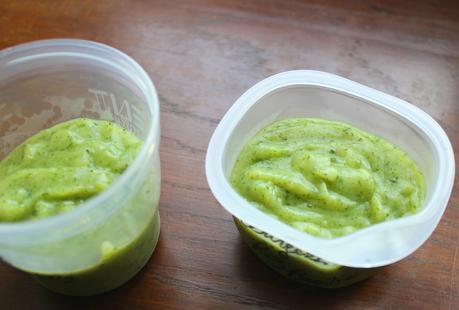 Petits pots maison pour bébé Petit pot courgette riz basilic