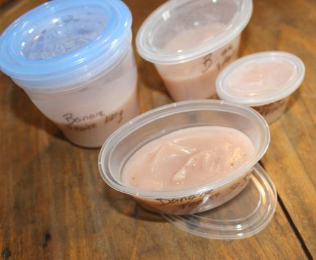 Petits pots maison pour bébé Petit pot banane fraises
