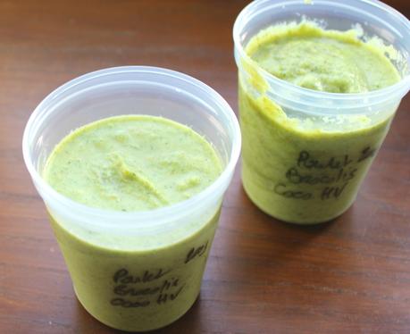 Petits pots maison pour bébé Poulet brocolis coco HV