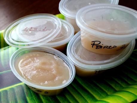 Petits pots maison pour bébé Petit pot poires