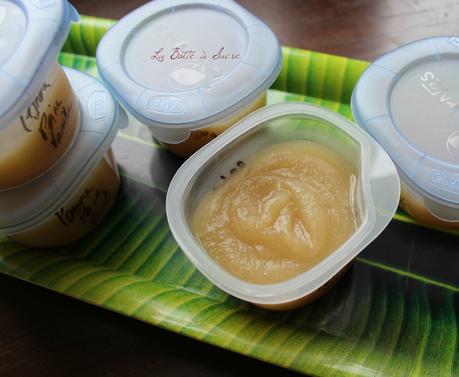 Petits pots maison pour bébé Petit pot pomme poire vanille