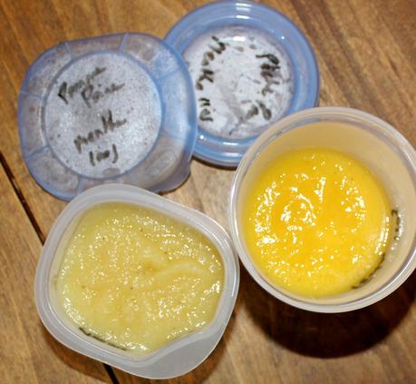 Petits pots maison pour bébé Petit pot Pomme-pêche poire menthe