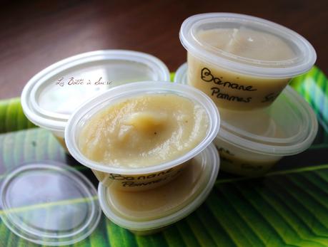 Petits pots maison pour bébé Petit pot banane pomme