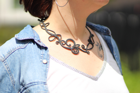 Look : #nothingbutdemin look gap et collier ladygum