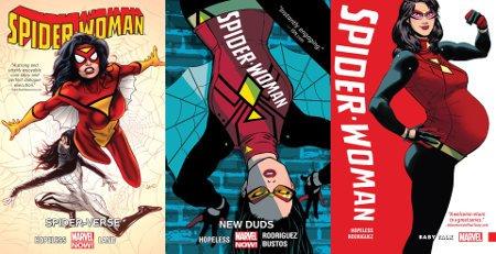 Spider-Woman en TPB : Spider-Verse, New Duds et Baby Talk