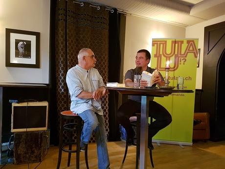 Pierre-André Milhit, invité de Tulalu!?, au Lausanne-Moudon Pierre-André Milhit et Pierre Fankhauser