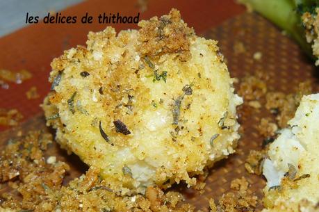 brocolis et choux fleurs à la chapelure parfumée de Lynette brocolis et choux fleurs à la chapelure parfumée de Lynette